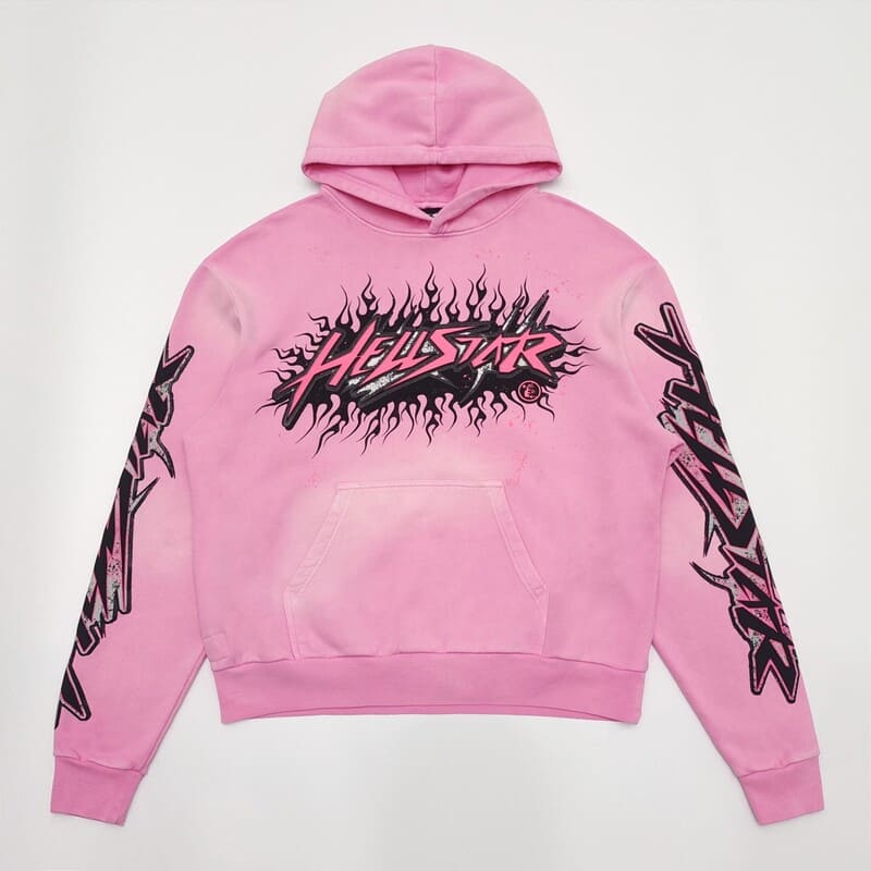Moletom Hellstar Brainwashed Without Brain Pink Moletom Hellstar Brainwashed Without Brain Pink