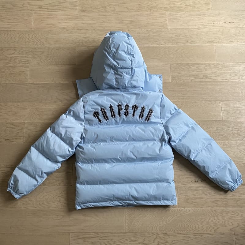 Trapstar Detachable Ice Blue Puffer Jacket 