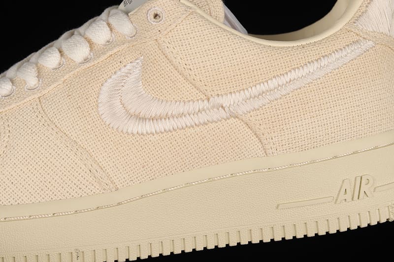 Stussy x Nike Air Force 1 Low Fossil Stone 