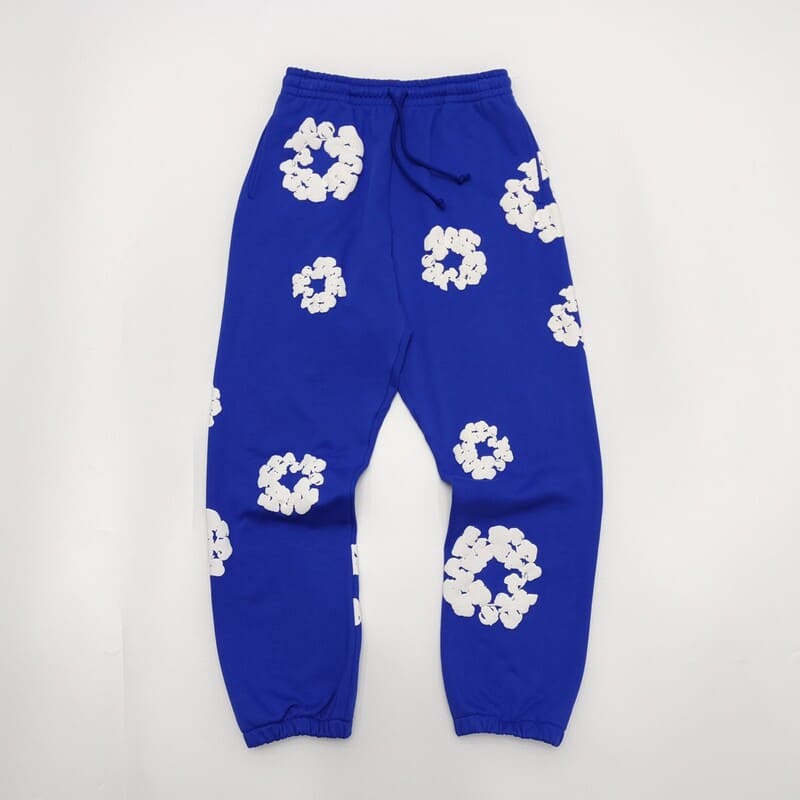 Tears The Cotton Wreath Blue Denim Pants 