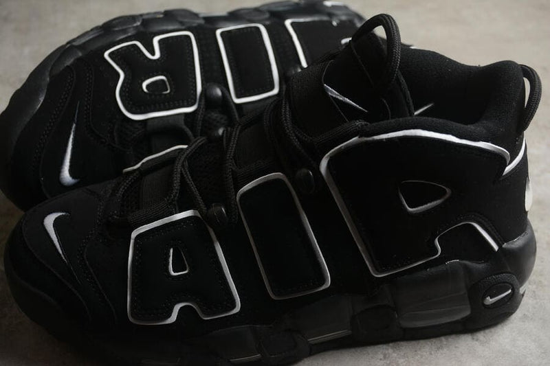 Nike Air More Uptempo Black White 