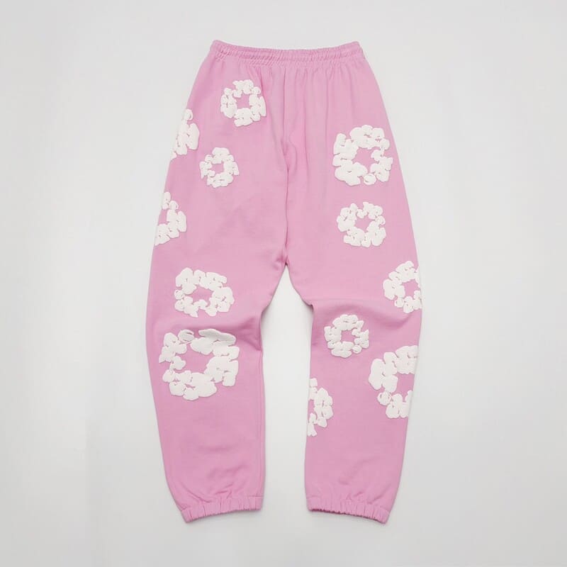 Tears The Cotton Wreath Pink Denim Pants 