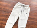 Ready for Delivery - Nike Tech Fleece White Pants 