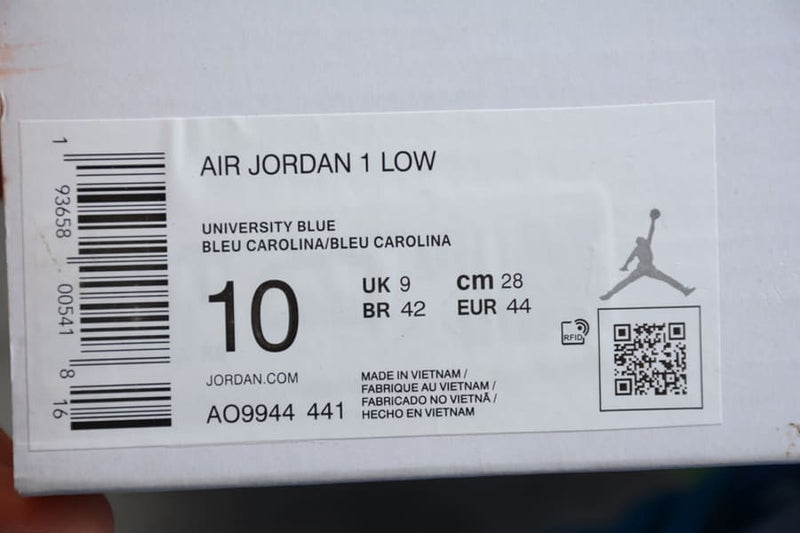 Pronta Entrega - Jordan 1 Low UNC