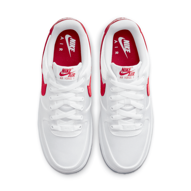 AIR FORCE 1 07 " SATIN WHITE RED " BRANCO/VERMELHO - ELEGANZ OUTLET