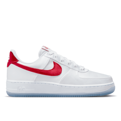 AIR FORCE 1 07 " SATIN WHITE RED " BRANCO/VERMELHO - ELEGANZ OUTLET