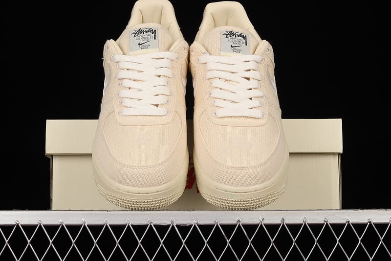 Stussy x Nike Air Force 1 Low Fossil Stone 