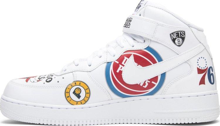 Supreme x NBA x Air Force 1 Mid 07 'White' - ELEGANZ OUTLET