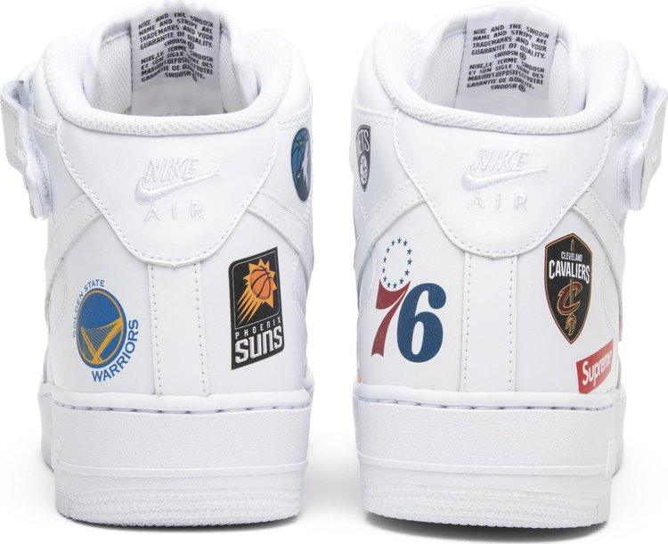 Supreme x NBA x Air Force 1 Mid 07 'White' - ELEGANZ OUTLET