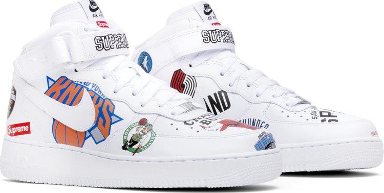 Supreme x NBA x Air Force 1 Mid 07 'White' - ELEGANZ OUTLET