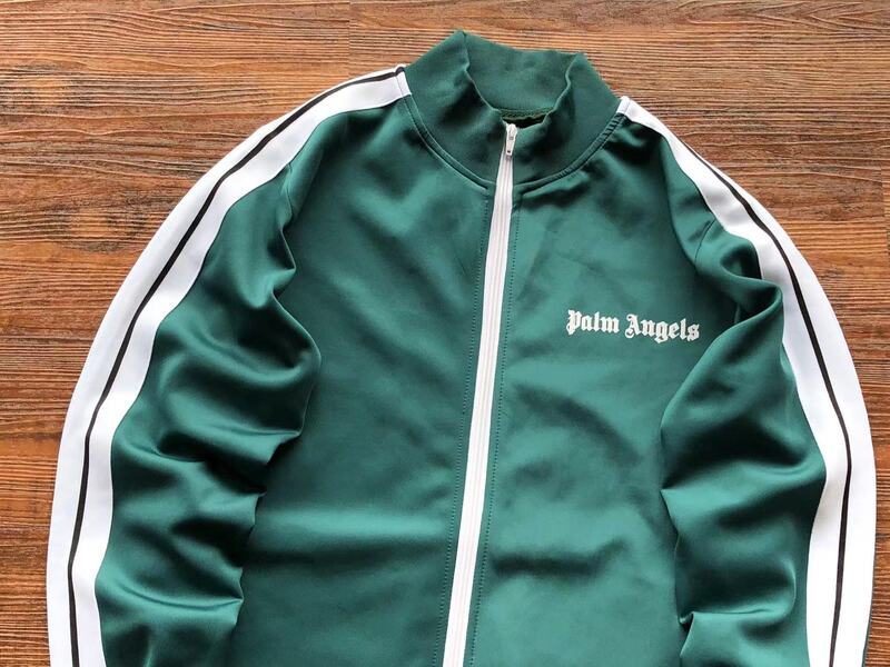 Conjunto Palm Angels Logo Tracksuit Green