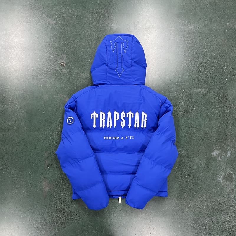 Trapstar Decoded 2.0 Dazzling Blue Puffer Jacket 