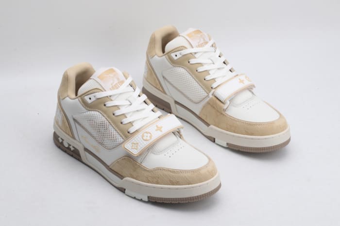 Louis Vuitton Trainer Beige White 