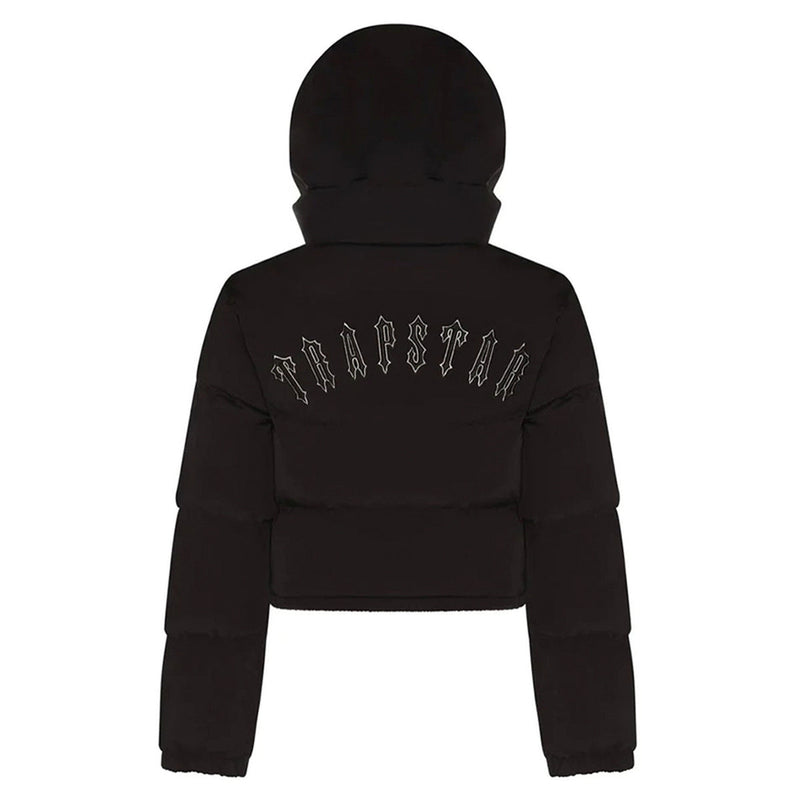 Trapstar Irongate Hooded Puffer Black Women's Jacket 