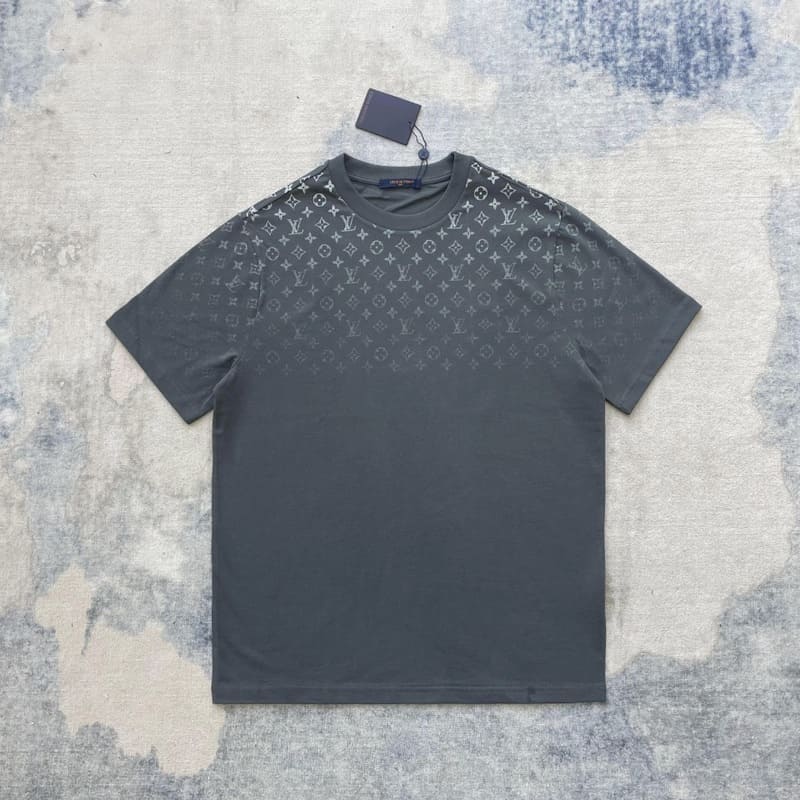 Louis Vuitton Gradient Cotton Gray T-Shirt 