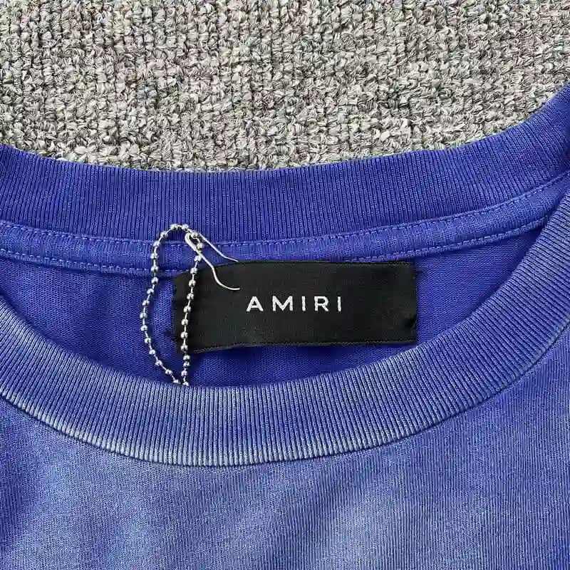 Amiri Vintage Collegiate Blue T-Shirt 