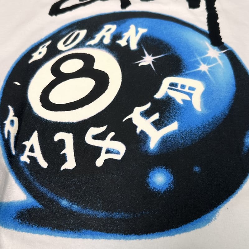 Pronta Entrega - Camiseta Stussy x Born X Raised 8 Ball