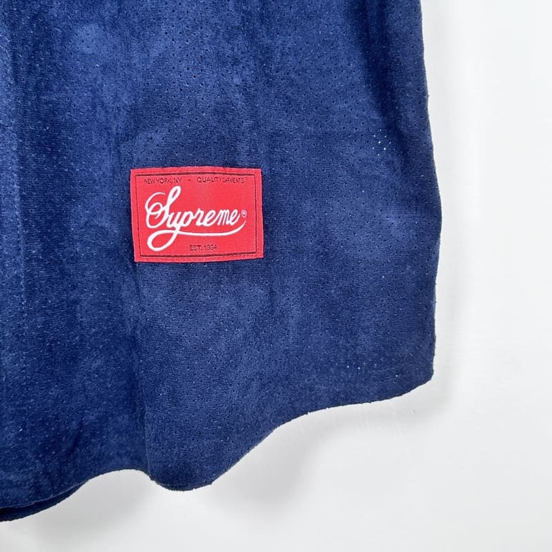 Camiseta Supreme Ultrasuede Mesh Baseball Azul