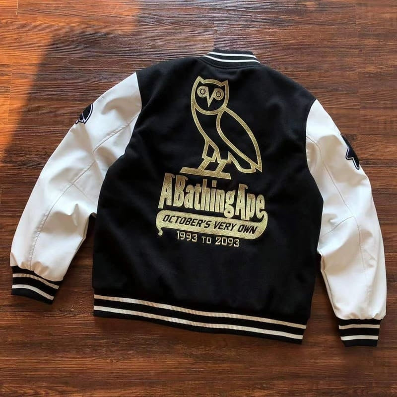 BAPE X OVO Varsity Jacket 