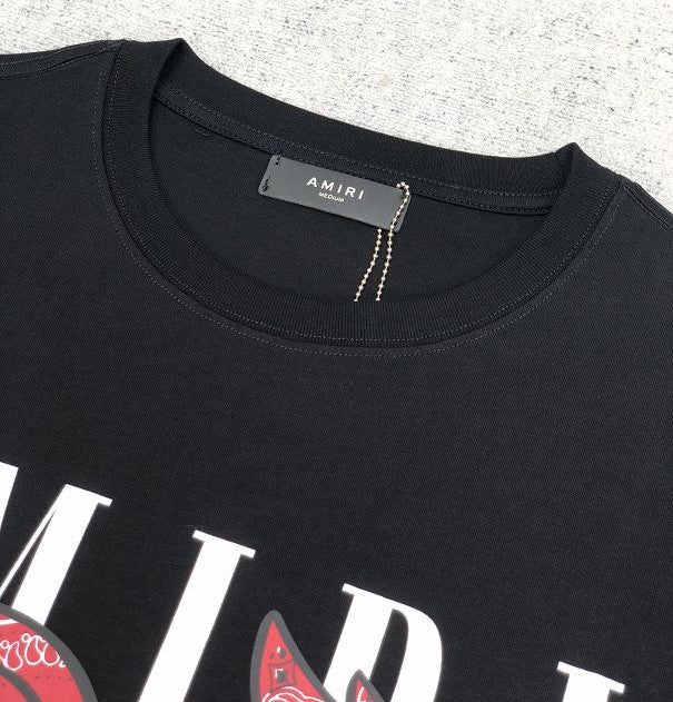 Amiri Rabbit Logo Black T-Shirt 