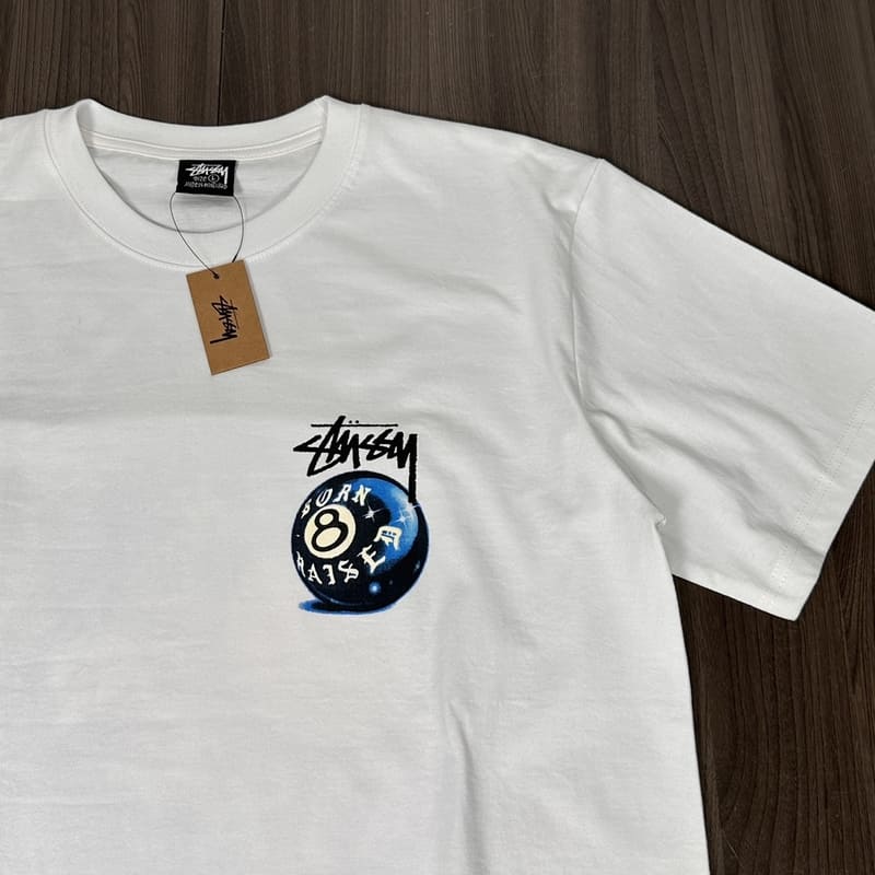 Pronta Entrega - Camiseta Stussy x Born X Raised 8 Ball