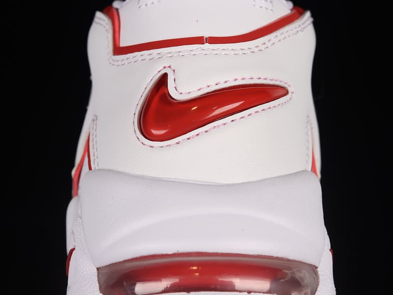 Nike Air More Uptempo White Varsity Red Outline 