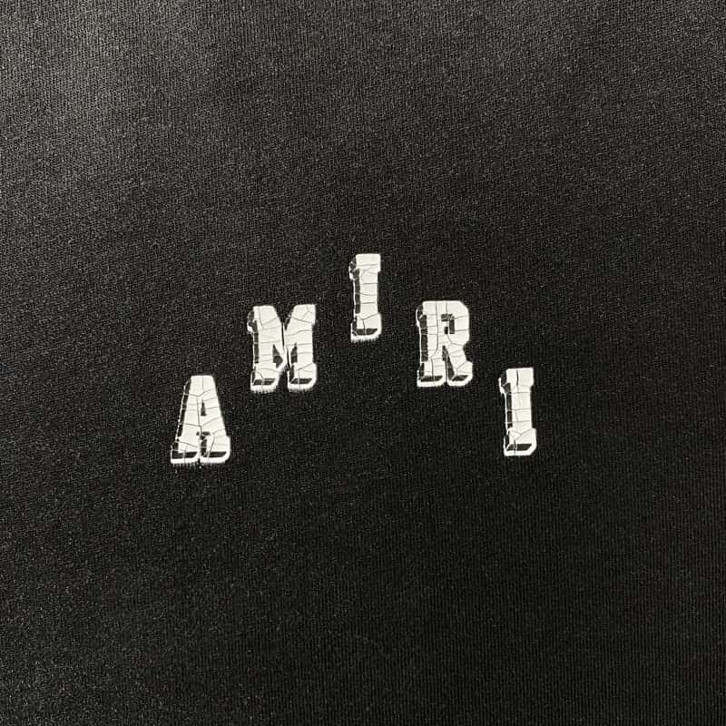 Amiri Vintage Collegiate Black T-Shirt