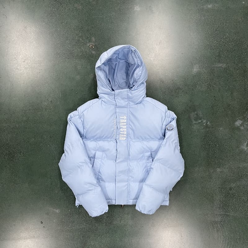 Trapstar Decoded 2.0 Ice Blue Puffer Jacket 