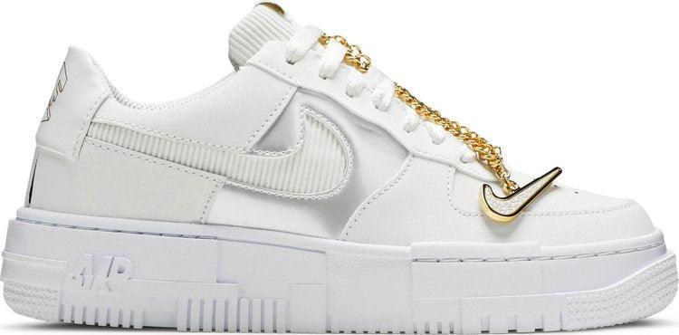 Nike Air Force 1 Pixel 'White Gold Chain' - ELEGANZ OUTLET