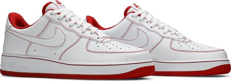 Nike Air Force 1 '07 'Contrast Stitch - White University Red' - ELEGANZ OUTLET