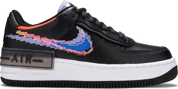 Nike Air Force 1 Shadow SE 'Pixel Swoosh - Off Noir - ELEGANZ OUTLET