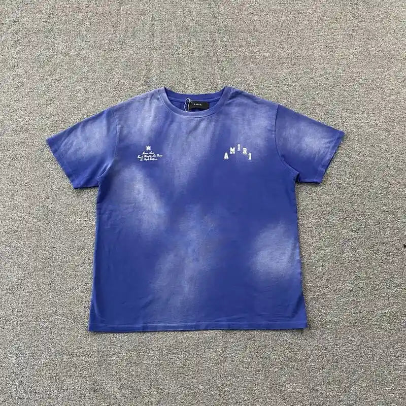 Amiri Vintage Collegiate Blue T-Shirt 