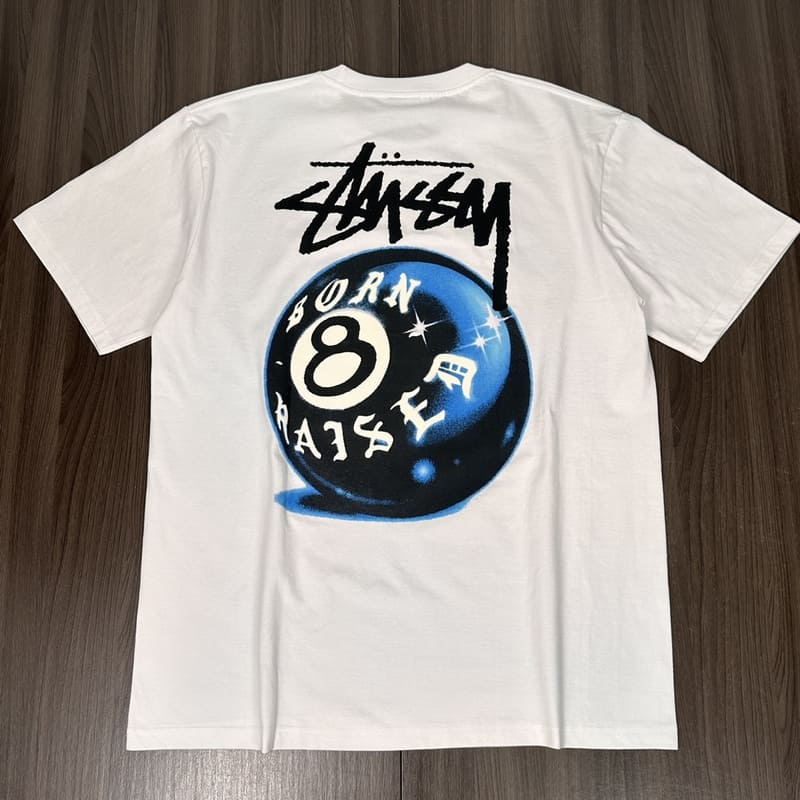 Pronta Entrega - Camiseta Stussy x Born X Raised 8 Ball