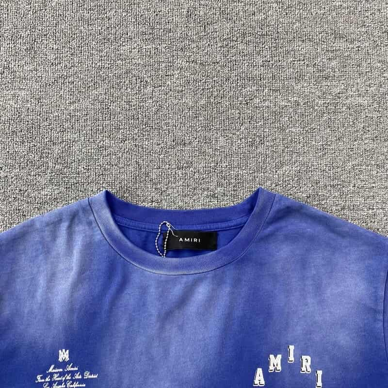 Amiri Vintage Collegiate Blue T-Shirt 