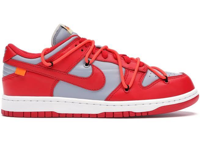 Nike Dunk Low Off White University Red - ELEGANZ OUTLET