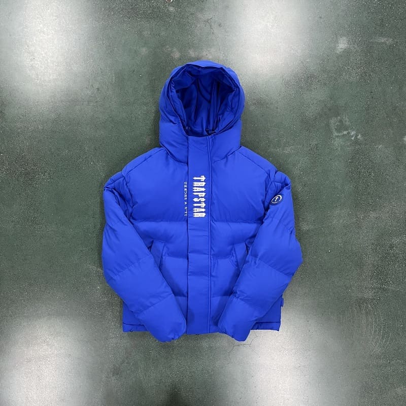 Trapstar Decoded 2.0 Dazzling Blue Puffer Jacket 