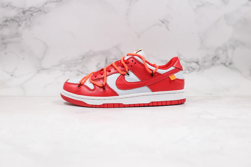 Nike Dunk Low Off White University Red - ELEGANZ OUTLET