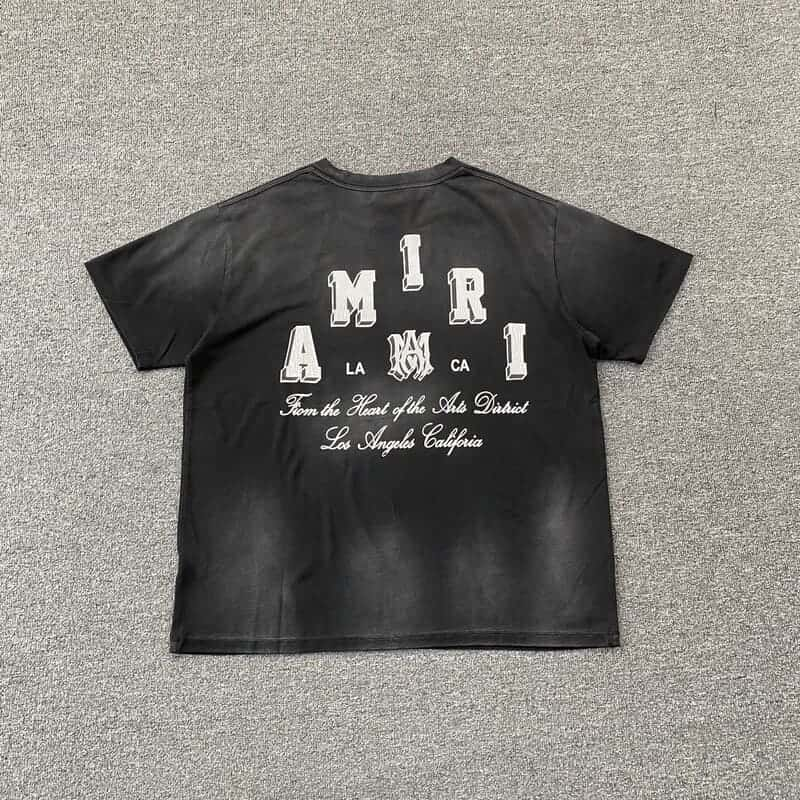 Amiri Vintage Collegiate Black T-Shirt