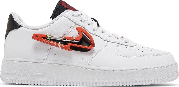 Nike Air Force 1 '07 Premium 'Carabiner - White Habanero Red' - ELEGANZ OUTLET