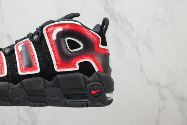 Air More Uptempo Black Red - ELEGANZ OUTLET