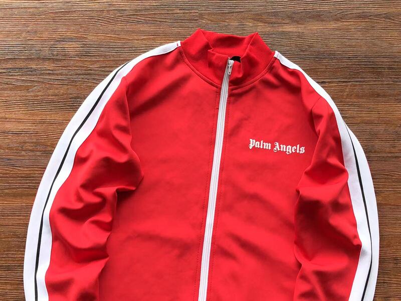 Palm Angels Logo Tracksuit Red Set 