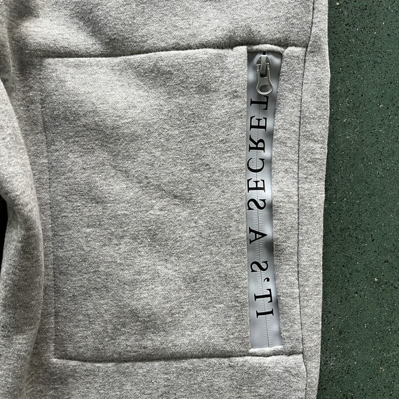 Trapstar Chenille Decoded 2.0 Hoodie Grey/Ice Blue Set 