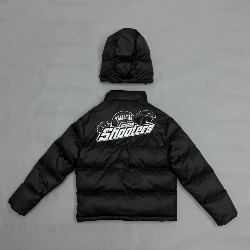 Trapstar Shooters Hooded Puffer Black/Reflective 