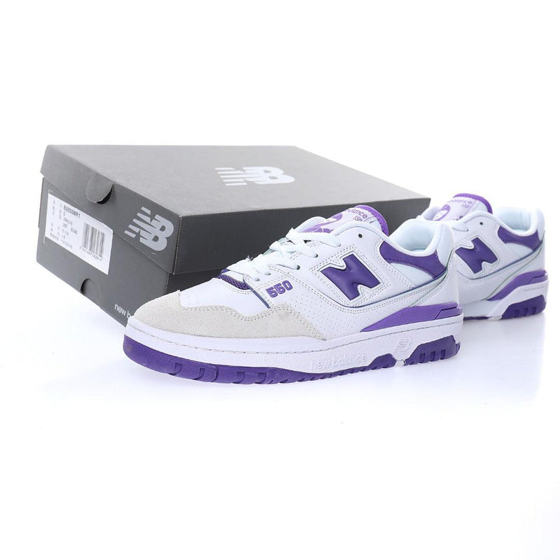 New Balance 550 Purple White - ELEGANZ OUTLET