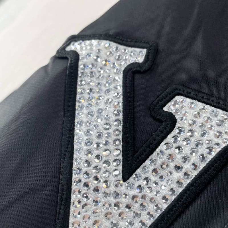 Louis Vuitton 'LV Lovers' Nylon Crystal Baseball Jacket 