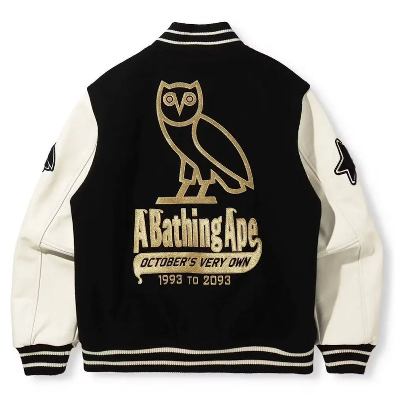 BAPE X OVO Varsity Jacket 