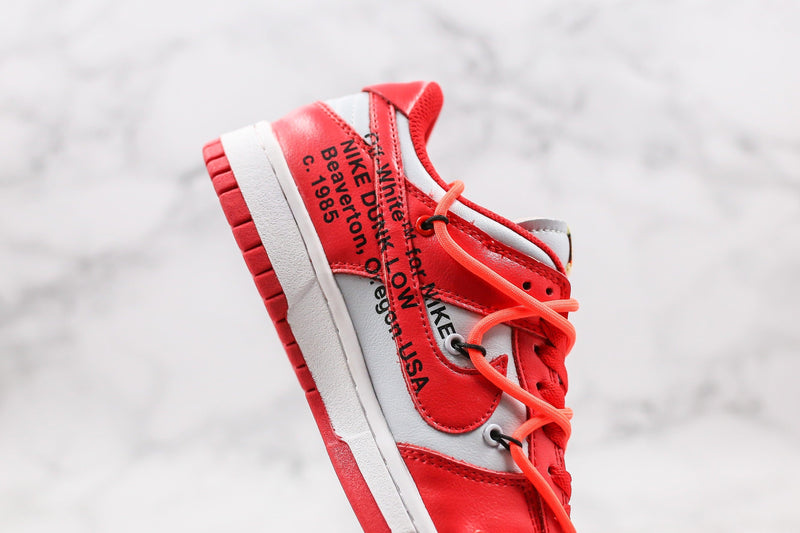 Nike Dunk Low Off White University Red - ELEGANZ OUTLET