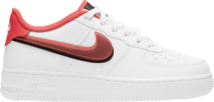 Nike Air Force 1 LV8 GS 'Double Swoosh - Bright Crimson' - ELEGANZ OUTLET