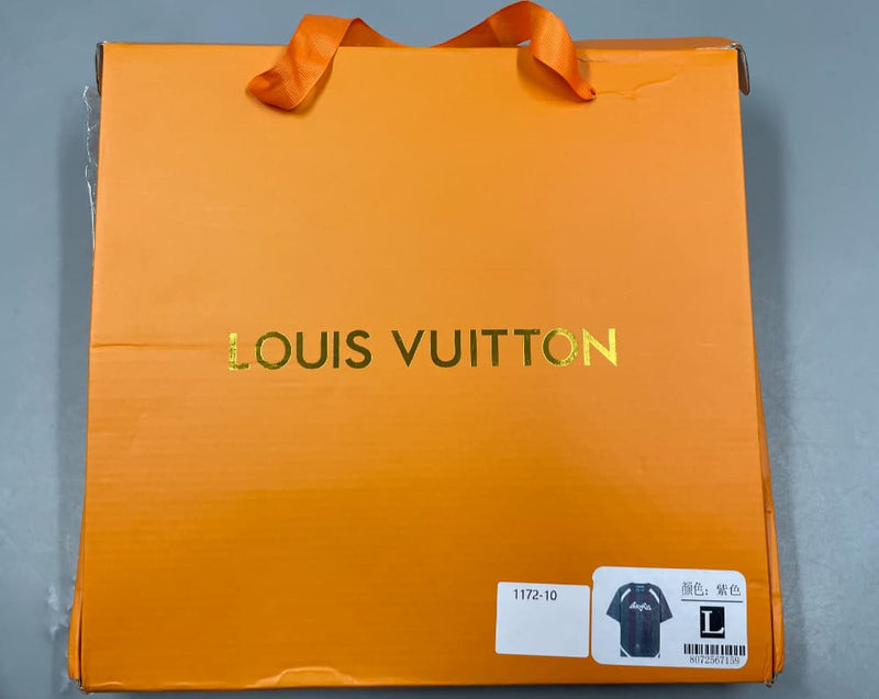 Louis Vuitton Short-Sleeved Cotton Intarsia Crewneck T-Shirt 