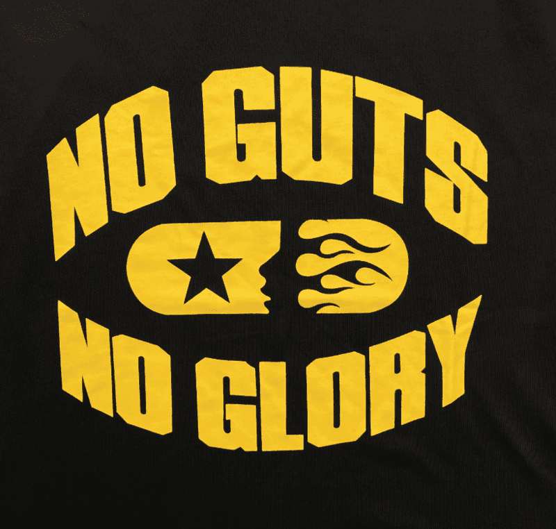 Camiseta Hellstar No Guts No Glory Preta